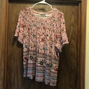 Luq Flower-Pattern Top